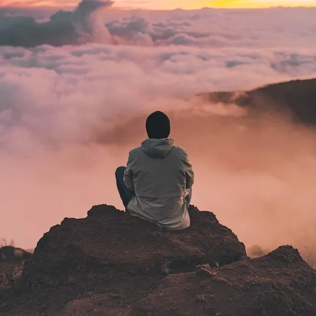 Mindfulness cielo montaña